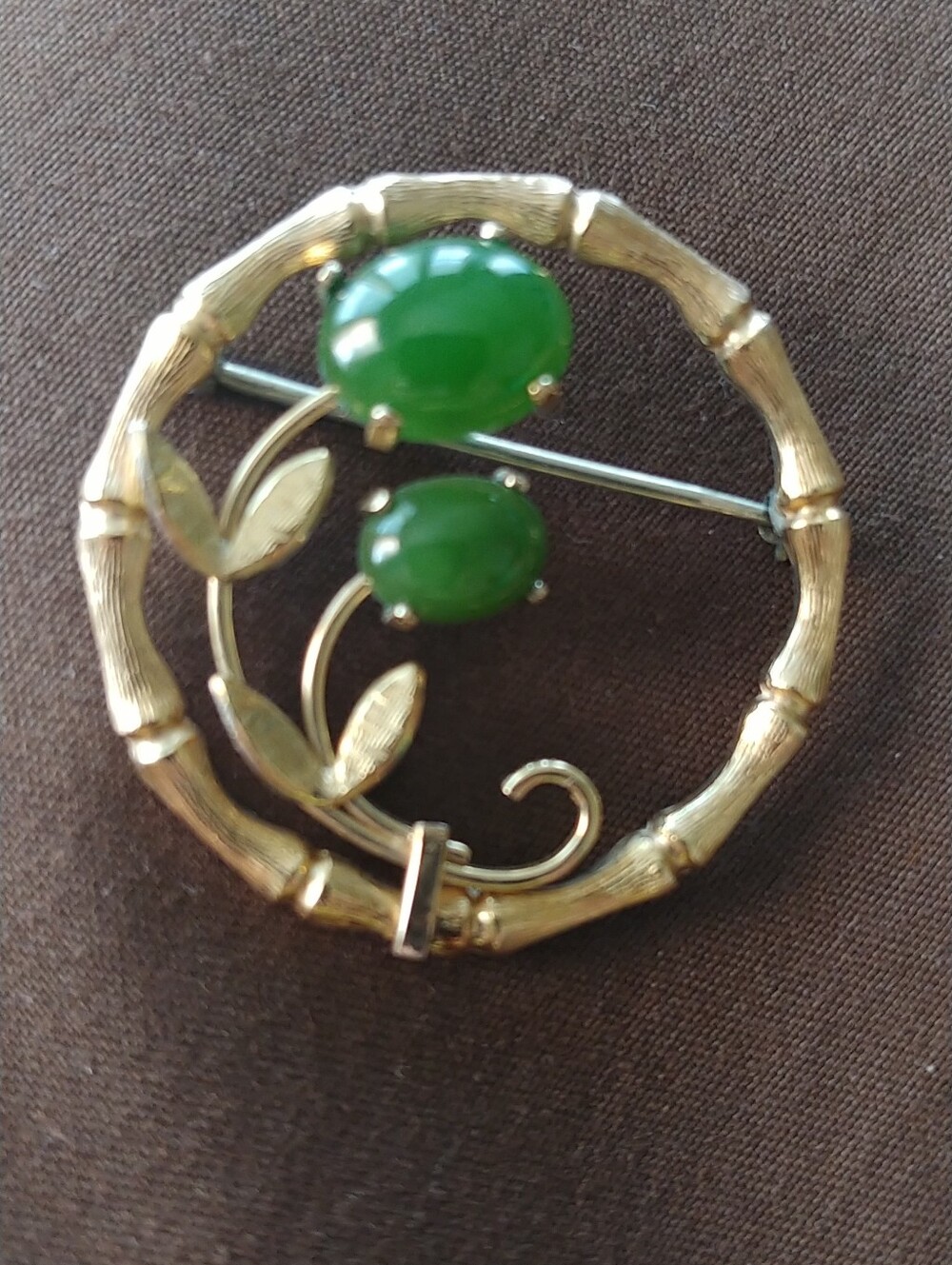 Krementz Bamboo Brooch